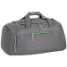 Spirit: Borsa sportiva grigia con cerniera verde neon 55x31x41cm