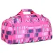Spirit: Borsa sportiva rosa con motivo a quadri 55x31x41cm