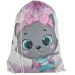 Spirit: Borsa sportiva, zaino da palestra con gattino grigio, 33x47cm