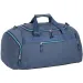Spirit: Borsone sportivo blu scuro con cerniera blu neon 55x31x41cm