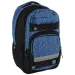 Spirit: Campus zaino scolastico arrotondato nero e blu, zaino 46x33x22cm