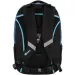 Spirit: Campus zaino scolastico arrotondato nero e blu, zaino 46x33x22cm