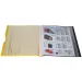 Spirit: Cartella di presentazione A4 giallo neon con 20 tasche