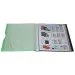 Spirit: Cartella di presentazione A4 verde neon con 20 tasche