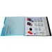 Spirit: Cartella di presentazione blu neon con 40 tasche A4