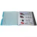 Spirit: Cartella di presentazione neon blu 20 tasche A/4