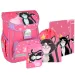 Spirit: Cat Queen zaino scolastico nero con gattino, zaino set 5 pezzi 38x17x28cm