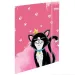 Spirit: Cat Queen zaino scolastico nero con gattino, zaino set 5 pezzi 38x17x28cm
