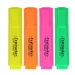 Spirit: Evidenziatori neon set da 4 pezzi con punta tagliata da 1-4 mm