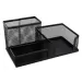 Spirit: Portaoggetti da tavolo in metallo nero 203x103x99mm