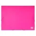 Spirit: Scatola portadocumenti A4 con elastico, colore rosa neon