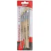 Spirit: Set di pennelli con manico in legno naturale, 6 pezzi