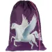 Spirit: Set di zaini scolastici Pegaso viola 5 pezzi con accessori e luce LED