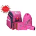 Spirit: Set di zaino scolastico ergonomico 3D a tema cavallo con illuminazione a LED, 5 pezzi, 34x22x41 cm.