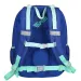 Spirit: Zaino ergonomico arrotondato blu con motivo sirena 40x20x18cm