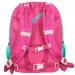 Spirit: Zaino ergonomico scolastico arrotondato con motivo di gufo rosa-turchese, 40x20x18cm
