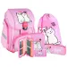 Spirit: Zaino scolastico a LED con motivo Happy Cats, set da 5 pezzi