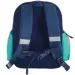 Spirit: Zaino scolastico arrotondato blu con motivo di leone, 24x13x31cm