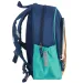 Spirit: Zaino scolastico arrotondato blu con motivo di leone, 24x13x31cm