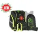Spirit: Zaino scolastico con motivo 3D di pantera, con clip LED, set da 5 pezzi