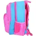 Spirit: Zaino scolastico ergonomico rosa-blu a 4 scomparti con motivo a farfalle