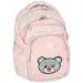 Spirit: Zaino scolastico rosa arrotondato di Masha e Orso, 46x31x21cm