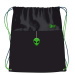 St.Right Green Power Alien sacca per la ginnastica, sacca sportiva 43x34cm