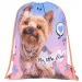 St.Right Grey Yorkie sacca da palestra, borsa sportiva 43x32cm