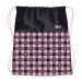 St.Right Pink Checkered sacca da ginnastica, sacca sportiva 43x34cm
