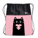 St.Right Purrfect Love sacca da ginnastica, borsa sportiva 34x43 cm