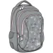 St.Right Zaino scolastico grigio con farfalle a tre scomparti, modello BP26 39x27x17 cm