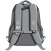 St.Right Zaino scolastico grigio con farfalle a tre scomparti, modello BP26 39x27x17 cm