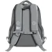 St.Right Zaino scolastico grigio con farfalle a tre scomparti, modello BP26 39x27x17 cm