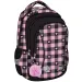 St.Right zaino scolastico rosa-nero con motivo a cuore BP26 39x27x17cm