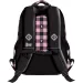 St.Right zaino scolastico rosa-nero con motivo a cuore BP26 39x27x17cm