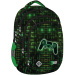 St.Right zaino scolastico verde-nero con motivo controller BP04 43x32x20cm