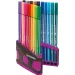 Stabilo: Pen 68 ColorParade set di 20 pennarelli in un astuccio rosa apribile