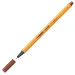 Stabilo: Point 88 penna a punta fine 0,4 mm di colore rosso mattone