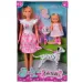 Steffi Love bambola dolce passeggiata con il cane - Simba Toys
