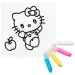 Sticker Art: set di adesivi da colorare Hello Kitty, diversi modelli, 1 pezzo - Comansi