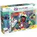 Stitch 2 in 1 maxi puzzle da 150 pezzi e album da colorare 70x50 cm - Lisciani