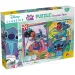 Stitch 2 in 1 puzzle da 250 pezzi e libro da colorare 50x35cm - Lisciani