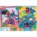 Stitch 2 in 1 puzzle da 250 pezzi e libro da colorare 50x35cm - Lisciani