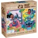 Stitch 2 in 1 puzzle ecologico da 60 pezzi e libro da colorare 70x50 cm - Lisciani