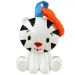 Sun Baby: Allegro tigre bianco sonaglio per bambini senza BPA