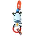 Sun Baby: Sonaglio per bambini a forma di zebra allegra, privo di BPA