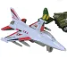 Super Army: Set di giochi militari con veicoli in metallo e aereo a retrocarica in due varianti