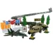 Super Army: Set di giochi militari con veicoli in metallo e aereo a retrocarica in due varianti