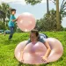 Super Wubble palla di bolle rossa 75 cm