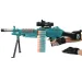 SuperShoot: Mitragliatrice elettronica M249 spara-spugne con proiettili e batteria 81cm
